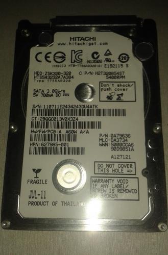 Vendo disco duro de 320GB marca Hitachi SATA  - Imagen 1