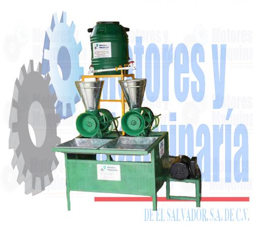 MOLINOS DE NIXTAMAL DE 2 TOLVAS CON MOTOR GAS - Imagen 1