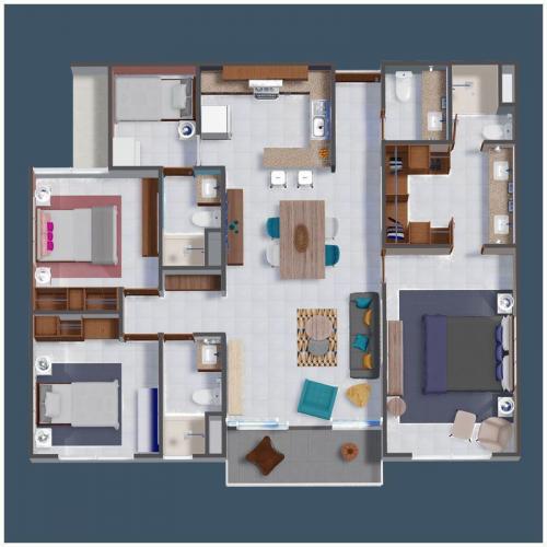 En venta apartamento de 3 habitaciones en 6 n - Imagen 2