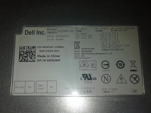 Vendo fuente originale para Dell modelo de fu - Imagen 2