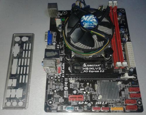 Vendo motherboard biostar modelo H61MLV2 con  - Imagen 1