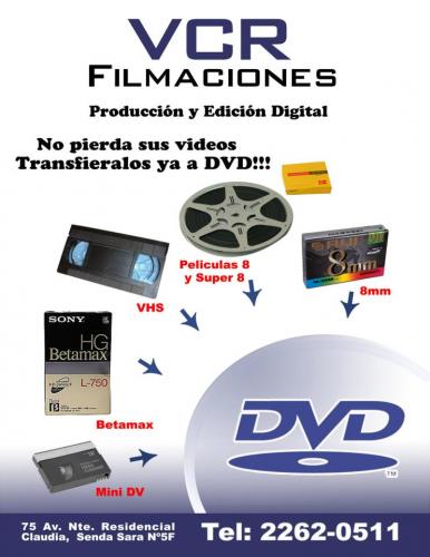 Transferencias de vídeo a DVD:BETAMAX VHS8 - Imagen 2