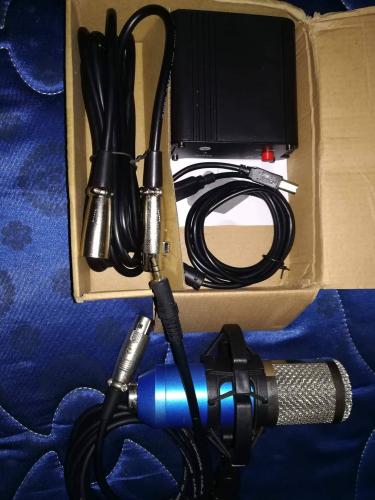 vendo microfono de condensador BM800 con Pha - Imagen 1