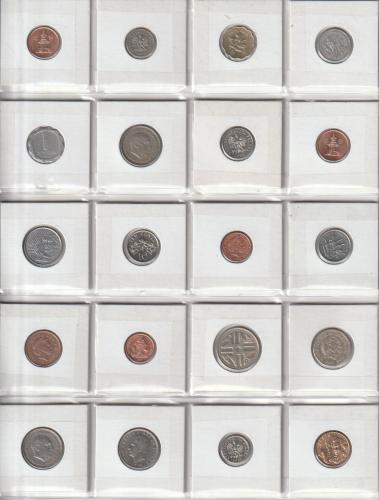 Coleccion de monedas todos en sus cartoncito - Imagen 1