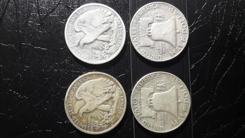 Vendo 4 monedas de plata de medio dolar de Es - Imagen 1