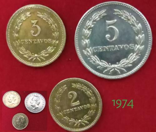 Juego de Monedas de 1974 O sea de las Anteri - Imagen 1