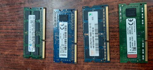 memorias ram ddr3 de 4gb de laptop en 25 cad - Imagen 1