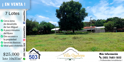 Lotes disponibles en Villa Quelepa Tenemo - Imagen 1