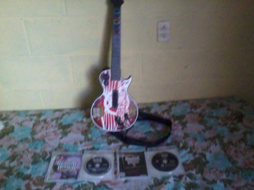 Se vende Guitarra Aerosmith + Guitar Hero 5 y - Imagen 1