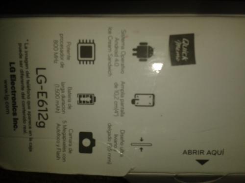 Vendo LG L5 casi nuevo cero rayones actualiza - Imagen 2