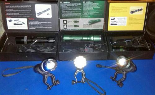 EXCELENTES LAMPARAS TACTICAS LED con soporte  - Imagen 2