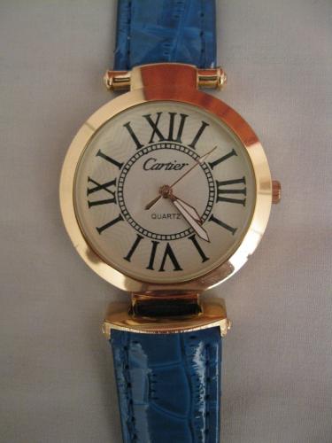  Reloj para Dama marca CARTIER en  color azu - Imagen 1